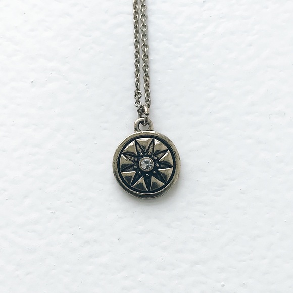 Necklace 16”-19” Sun/Compass Simple Necklace - Picture 2 of 10
